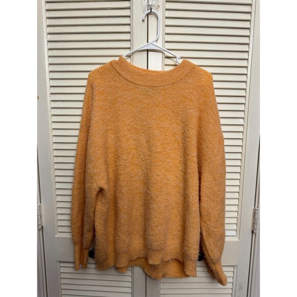 ASOS DESIGN Curve Relaxed Crew Neck Sweater orange Size 14 Women - Picture 1 of 7